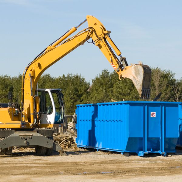 are there any restrictions on where a residential dumpster can be placed in Little Mackinaw